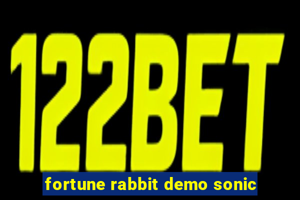 fortune rabbit demo sonic