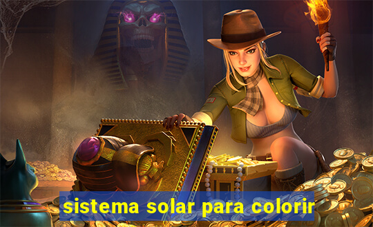 sistema solar para colorir