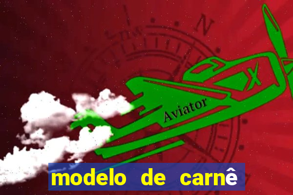 modelo de carnê de pagamento word